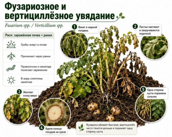 12 главных болезней картофеля с фото: как быстро определить и лечить 12 главных болезней картофеля с фото: как быстро определить и лечить