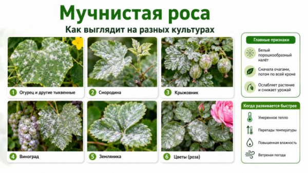 Белый налёт, пятна и гниль на растениях: 3 опасные болезни сада и огорода