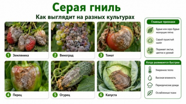 Белый налёт, пятна и гниль на растениях: 3 опасные болезни сада и огорода