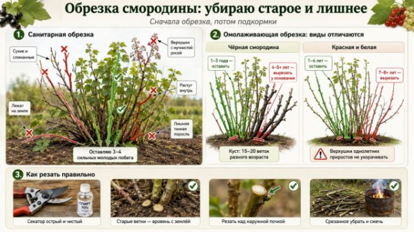 Что я обязательно делаю со смородиной после сбора урожая? Что я обязательно делаю со смородиной после сбора урожая?