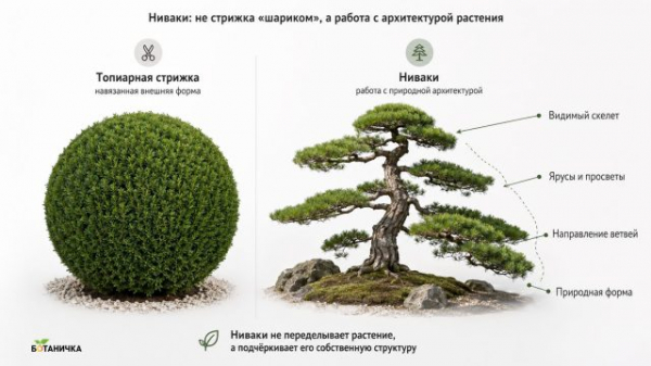 Хвойные в стиле ниваки: с чего начать формировку без риска испортить растение
