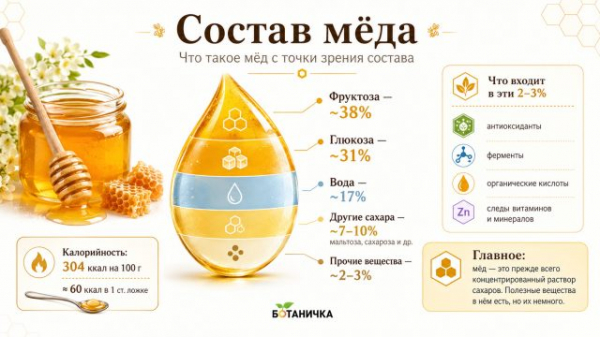 Так ли полезен мёд? Разбираемся в 10 популярных мифах Так ли полезен мёд? Разбираемся в 10 популярных мифах