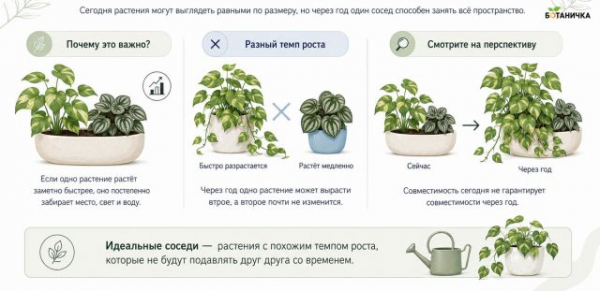 Как посадить несколько комнатных растений в один горшок?