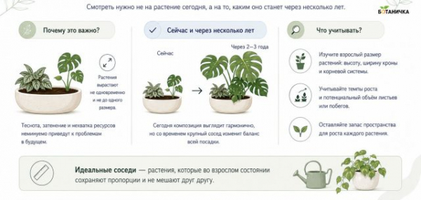 Как посадить несколько комнатных растений в один горшок?