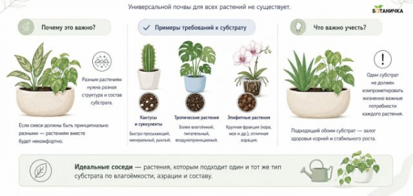 Как посадить несколько комнатных растений в один горшок?