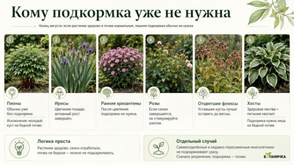 Какие цветы подкармливать в конце августа, а какие уже не стоит Какие цветы подкармливать в конце августа, а какие уже не стоит