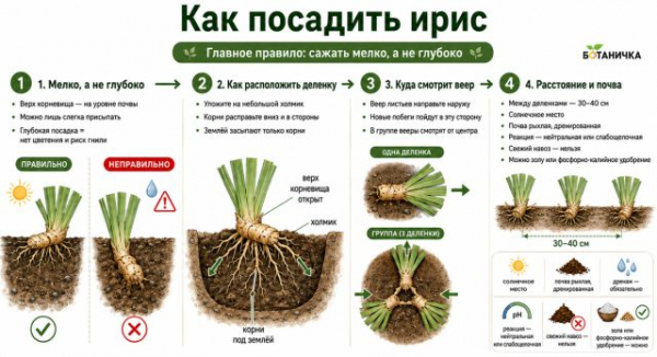 Когда лучше пересаживать ирисы и как правильно делить куст Когда лучше пересаживать ирисы и как правильно делить куст